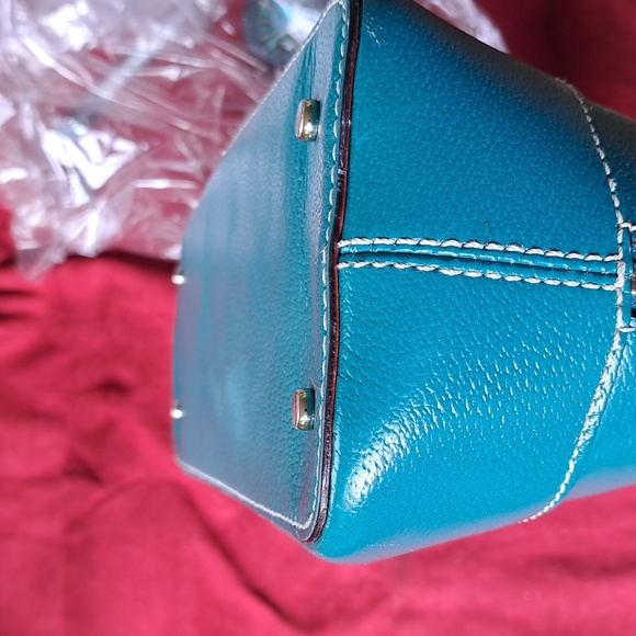 SALE Kate Spade Teal Blue Leather Shoulder Bag Great Used Condition - Picture 7 of 12